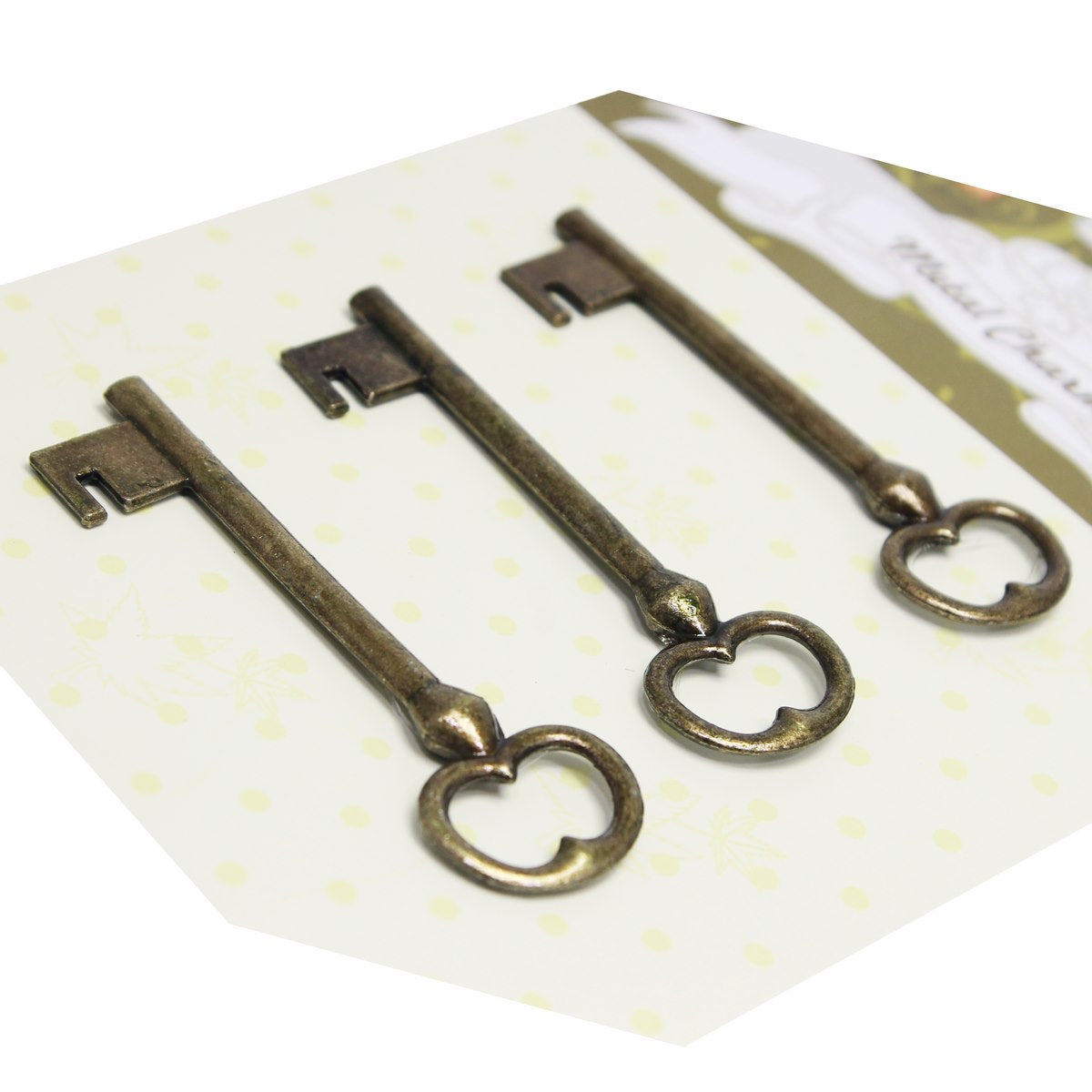 Gift To Love | Craft Metal Charms Key Big | Pcs : 3 Pcs | Code : CMCK02