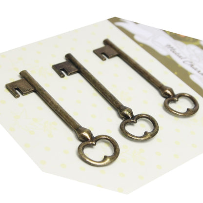 Gift To Love | Craft Metal Charms Key Big | Pcs : 3 Pcs | Code : CMCK02