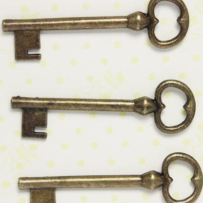 Gift To Love | Craft Metal Charms Key Big | Pcs : 3 Pcs | Code : CMCK02