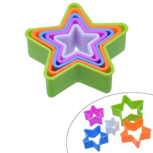Gift To Love | Clay Modle Set Plastic 5 Size Star | Code : CMSP-01