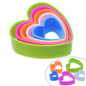 Gift To Love | Clay Modle Set Plastic 5 Size Heart | Code : CMSP-02