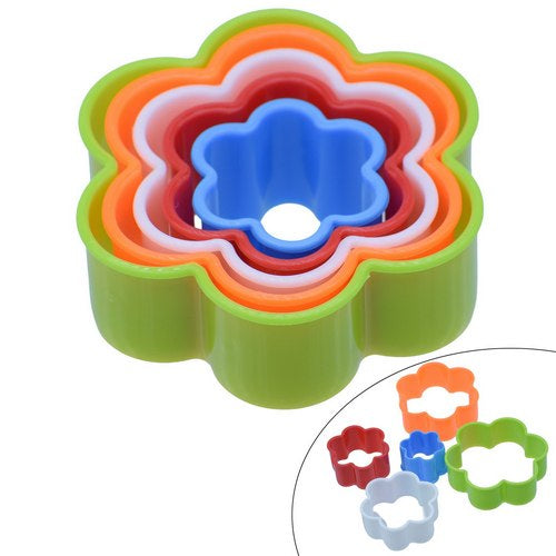 Gift To Love | Clay Modle Set Plastic 5 Size Flower | Code : CMSP-03