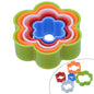 Gift To Love | Clay Modle Set Plastic 5 Size Flower | Code : CMSP-03