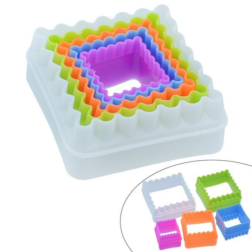 Gift To Love | Clay Modle Set Plastic 5 Size Square | Code : CMSP-05