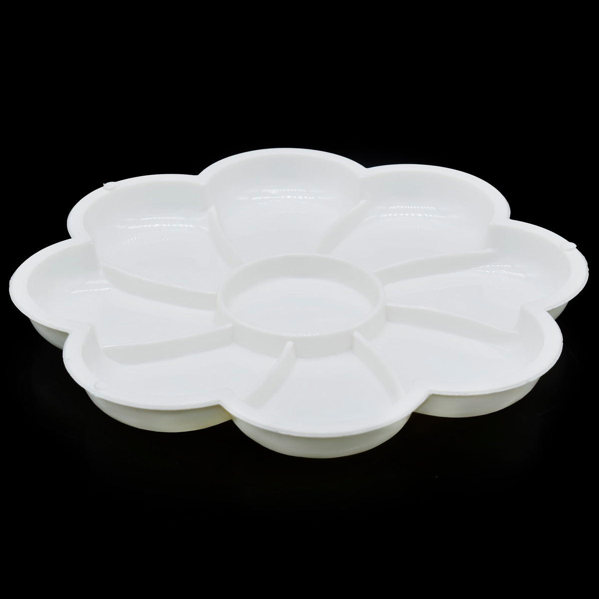 Gift To Love | Colour Mixing Plate Round Flower | Size : Small | Code : CP4F