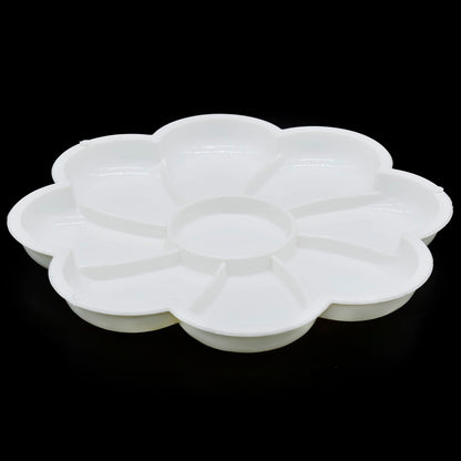 Gift To Love | Colour Mixing Plate Round Flower | Size : Small | Code : CP4F