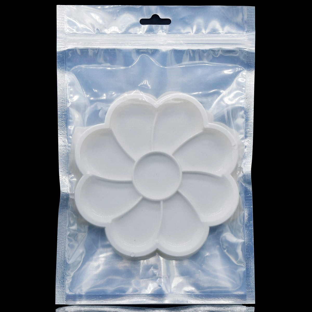 Gift To Love | Colour Mixing Plate Round Flower | Size : Small | Code : CP4F