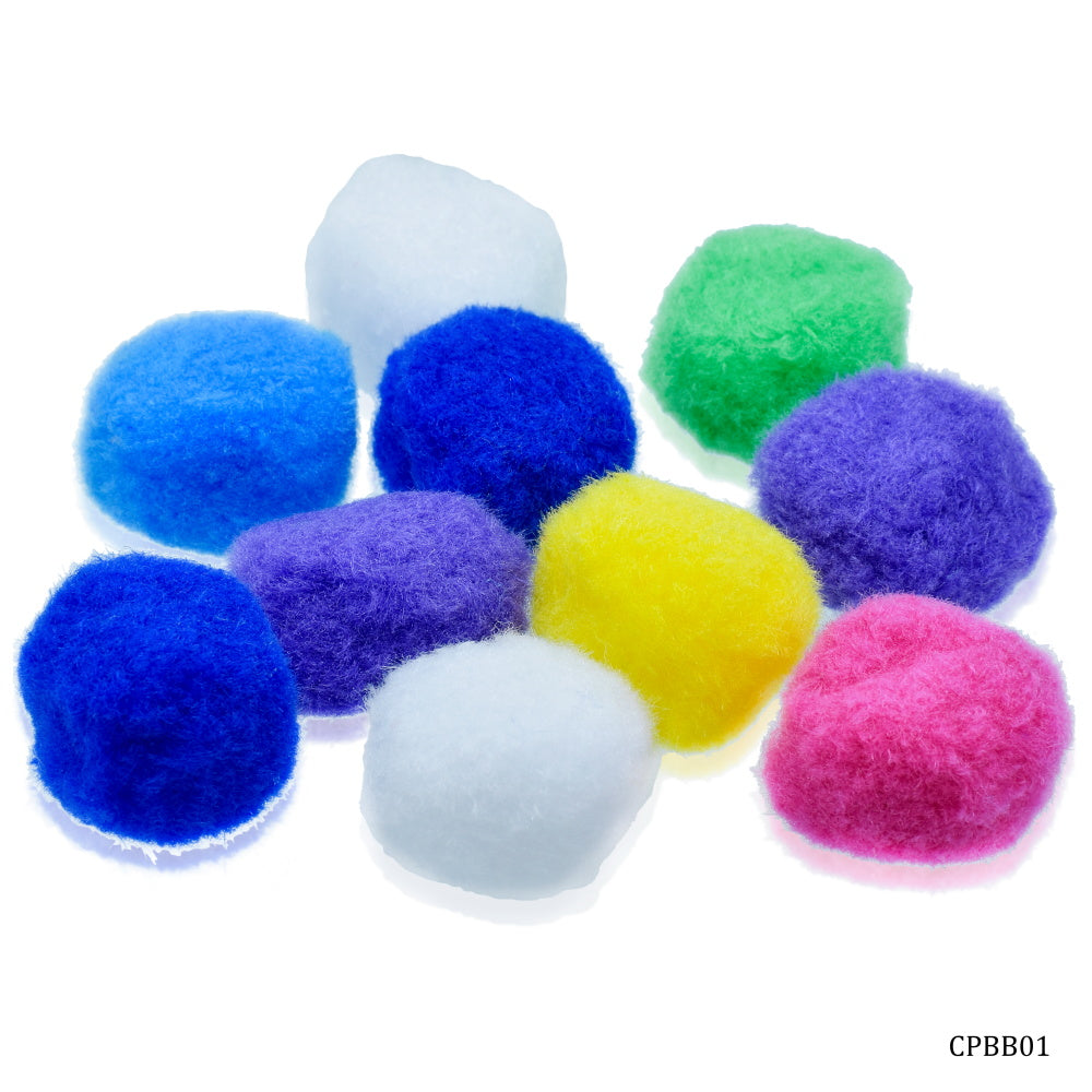 Gift To Love | Pom Pom Ball | Color : Pastel Colors | Size : 4 Cm | Pcs : 10 Pcs | Code : CPBB01
