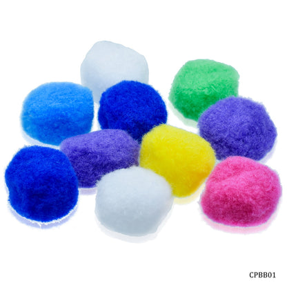 Gift To Love | Pom Pom Ball | Color : Pastel Colors | Size : 4 Cm | Pcs : 10 Pcs | Code : CPBB01