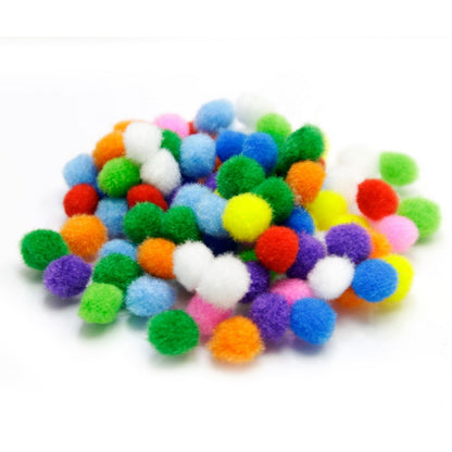 Gift To Love | Pom Pom Ball | Color : Pastel Colors | Size : 1 Cm | Pcs : 100 Pcs | Code : CPBS00