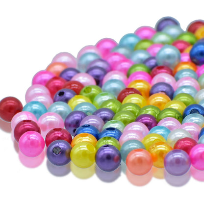 Gift To Love | Craft Beads Multi Colour | Size : 8 Mm | Pcs : 25 Gm | Code : CPMC-3