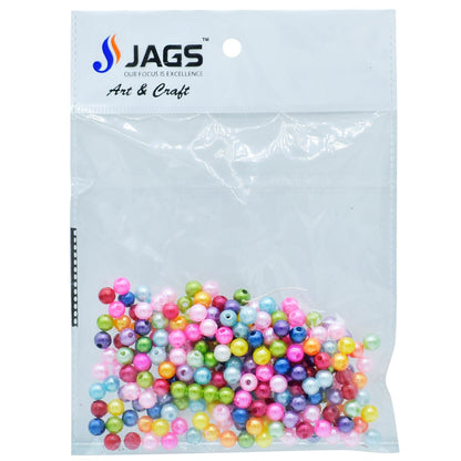 Gift To Love | Craft Beads Multi Colour | Size : 8 Mm | Pcs : 25 Gm | Code : CPMC-3