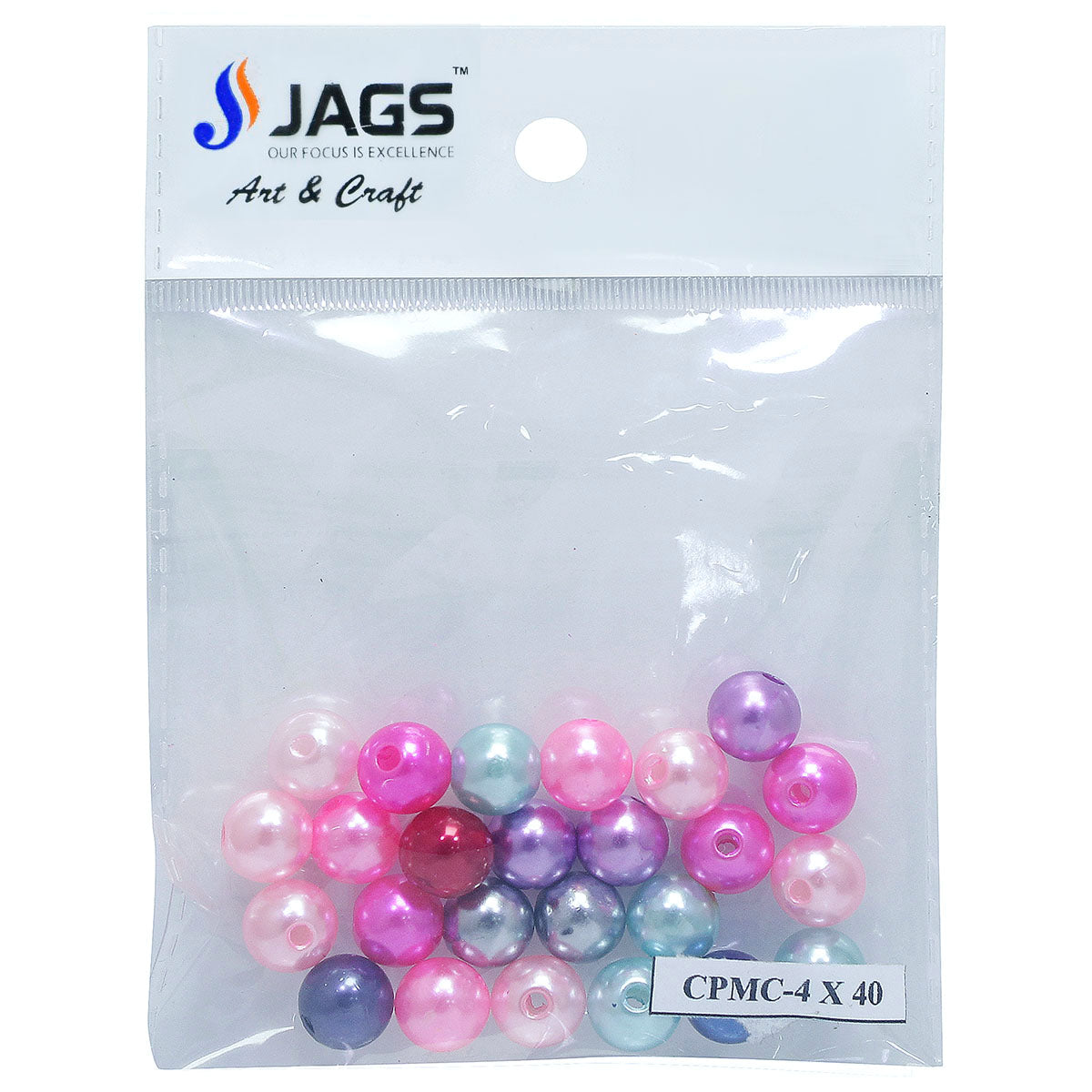 Gift To Love | Craft Beads Multi Colour | Size : 10 Mm | Pcs : 25 Gm | Code : CPMC-4