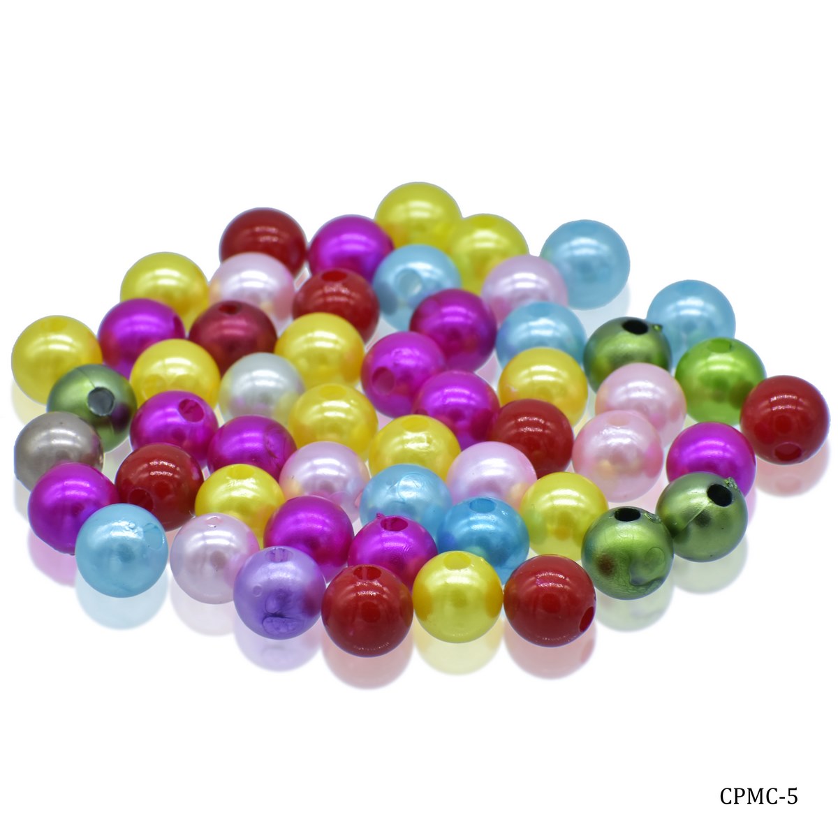 Gift To Love | Craft Beads Multi Colour | Size : 12 Mm | Pcs : 25 Gm | Code : CPMC-5