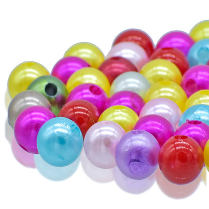 Gift To Love | Craft Beads Multi Colour | Size : 12 Mm | Pcs : 25 Gm | Code : CPMC-5