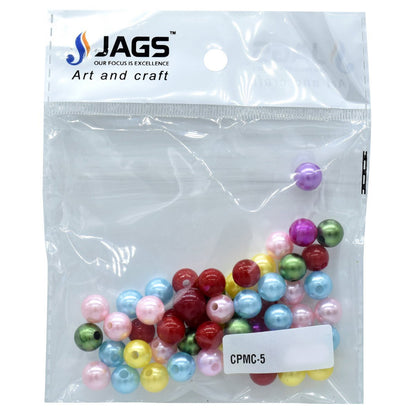 Gift To Love | Craft Beads Multi Colour | Size : 12 Mm | Pcs : 25 Gm | Code : CPMC-5