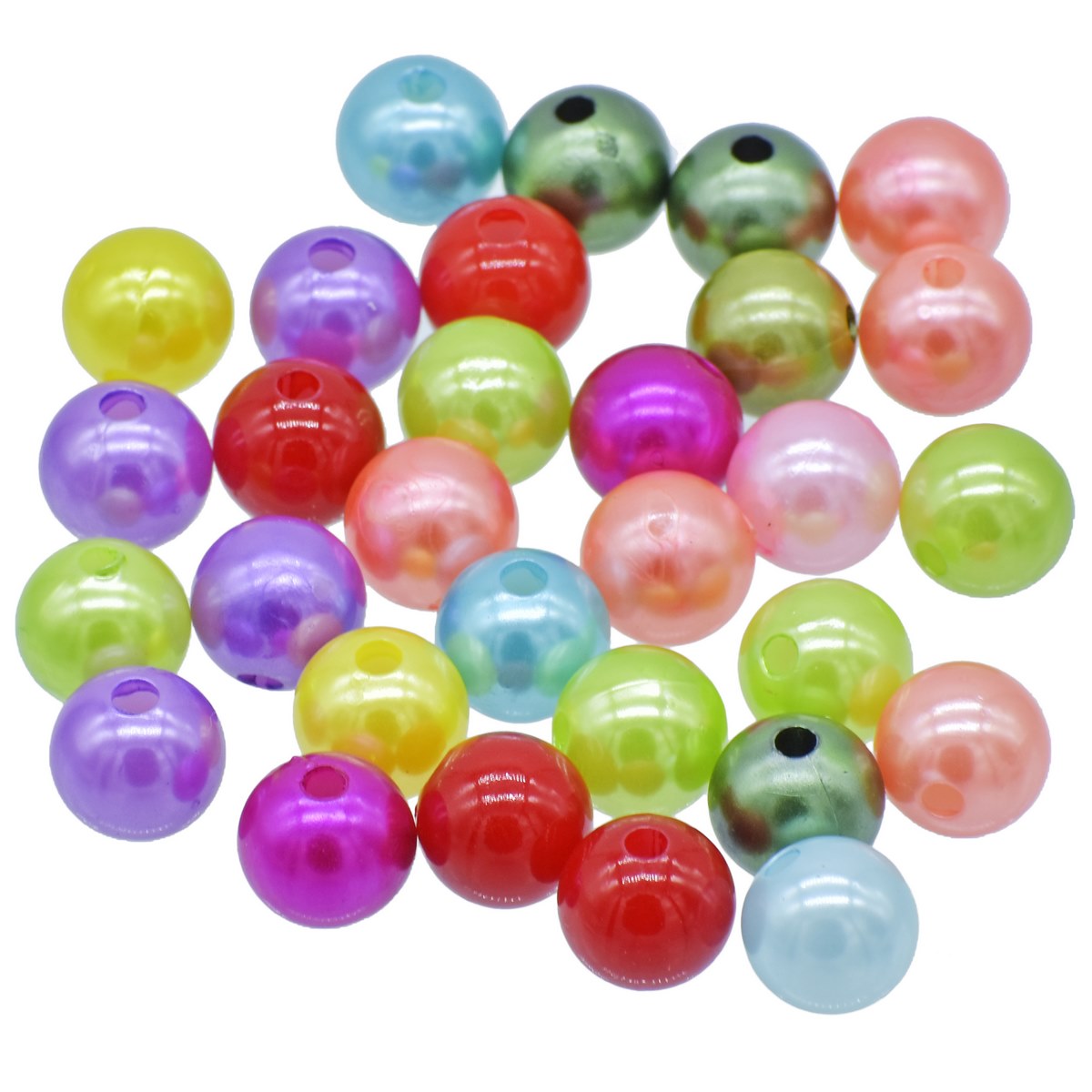 Gift To Love | Craft Beads Multi Colour | Size : 14 Mm | Pcs : 25 Gm | Code : CPMC-6