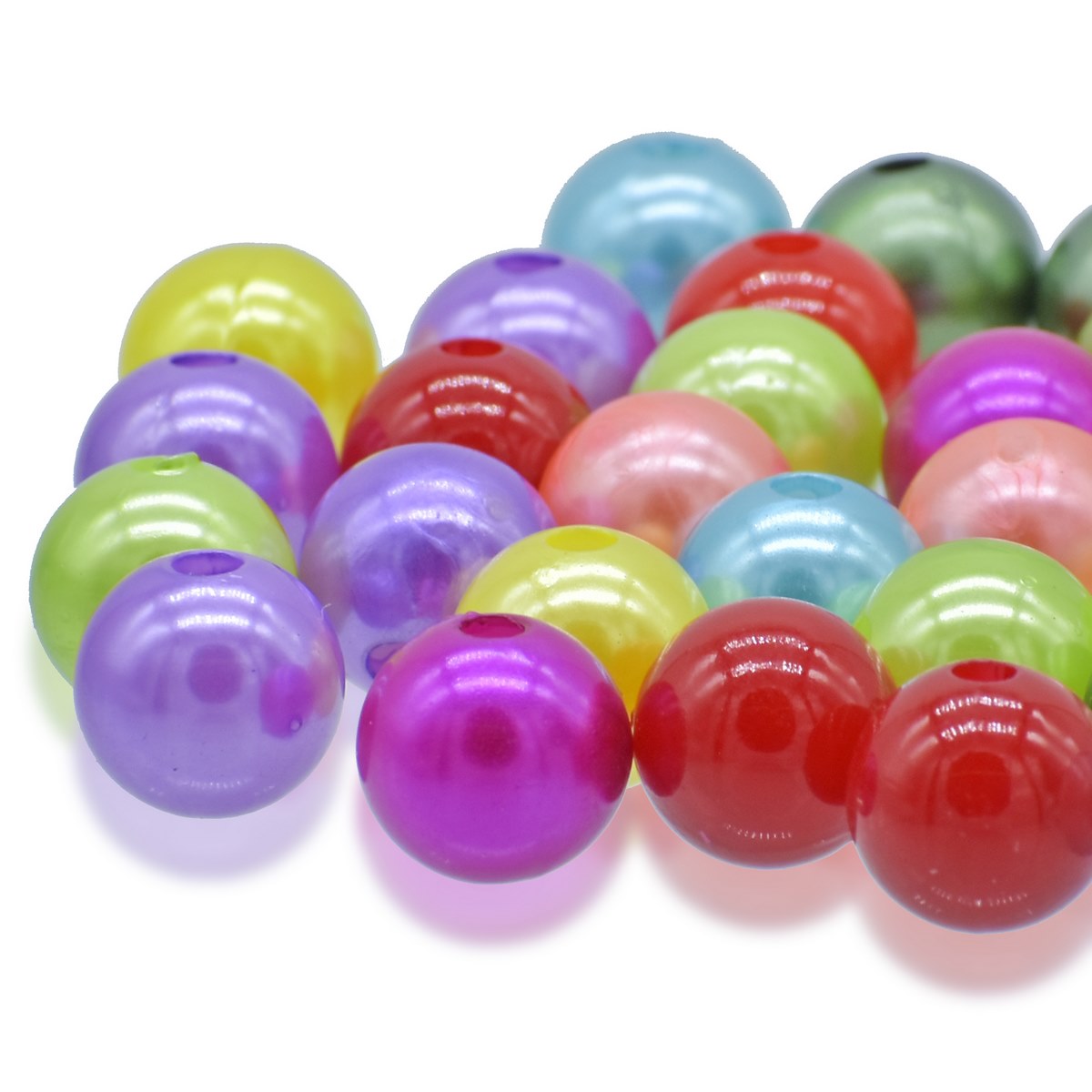 Gift To Love | Craft Beads Multi Colour | Size : 14 Mm | Pcs : 25 Gm | Code : CPMC-6