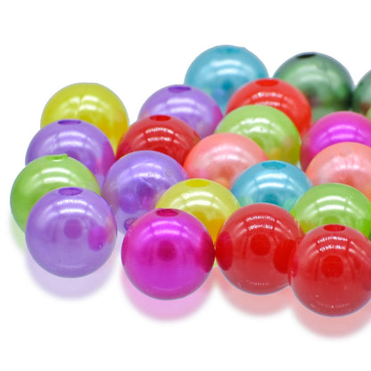 Gift To Love | Craft Beads Multi Colour | Size : 14 Mm | Pcs : 25 Gm | Code : CPMC-6