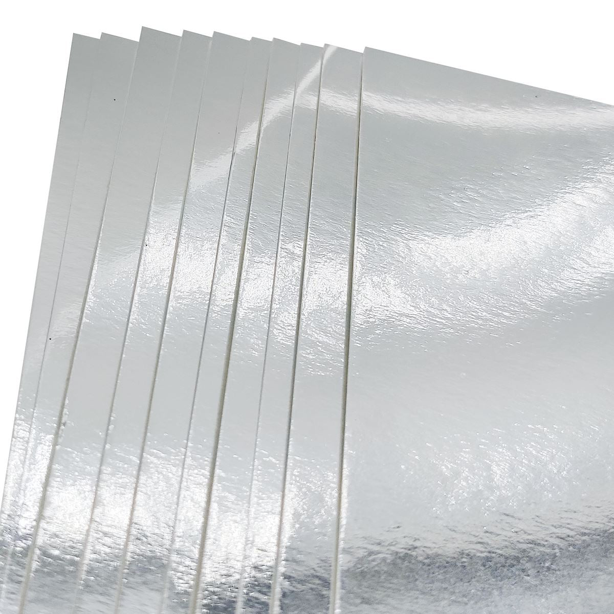 Gift To Love | Card Stock Paper Mirror | Color : Silver | Size : A3 | Pcs : 10 Sheets | Code : CPSMA3