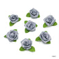Gift To Love | Satin Cloth Flower | Color : Silver | Pcs : 24 Pcs | Code : CR07