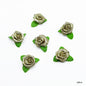 Gift To Love | Satin Cloth Flower | Color : Glittery Rose Gold | Pcs : 24 Pcs | Code : CR14