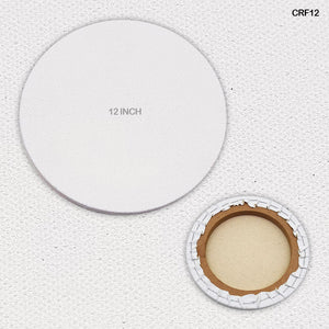Gift To Love | Stretch Canvas Board Round With Frame | Size : 12 Inch | Code : CRF12
