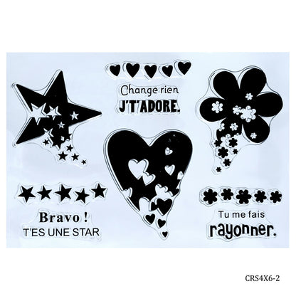 Gift To Love | Clear Rubber Stamp | Size : 4 X 6 | Code : CRS4X6-2