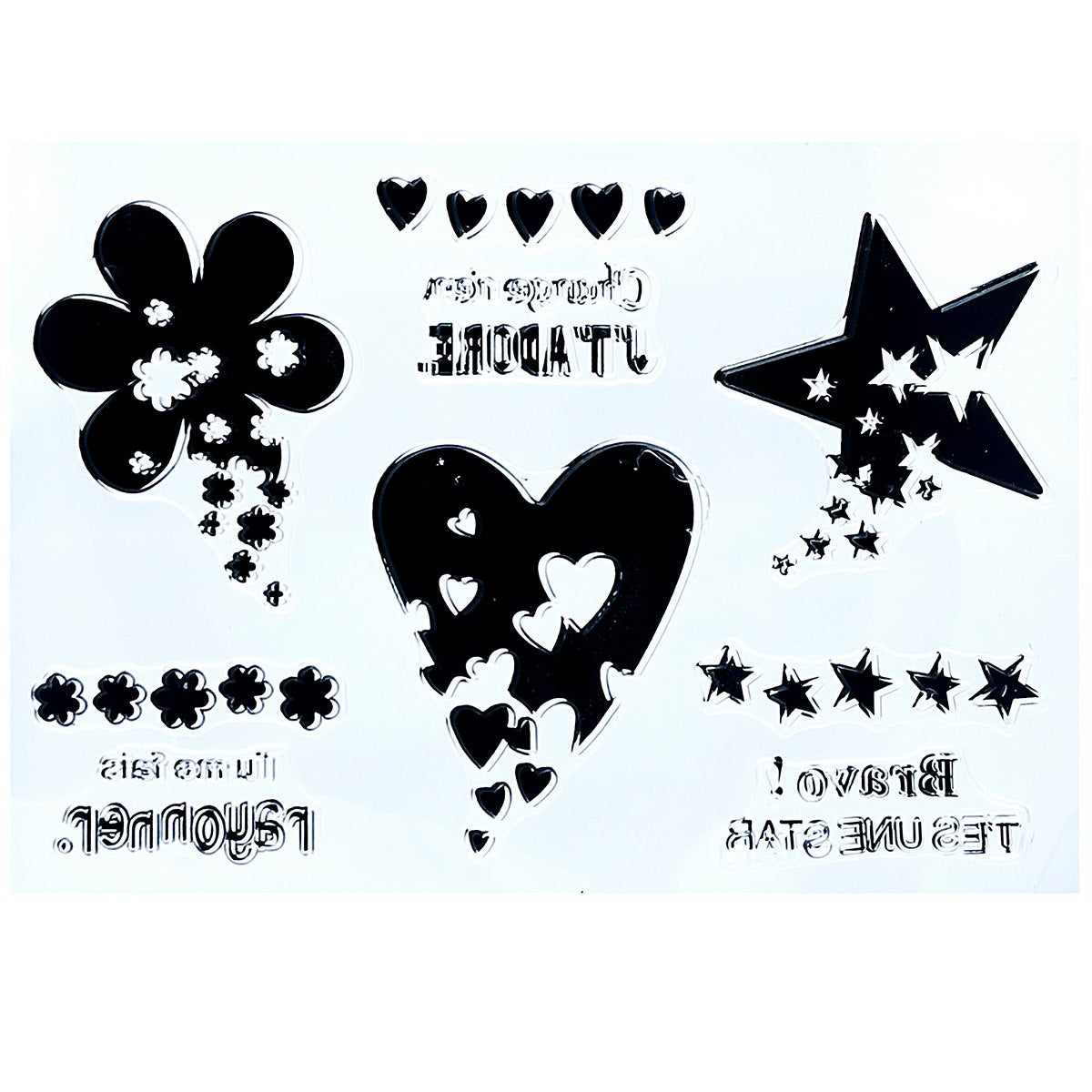 Gift To Love | Clear Rubber Stamp | Size : 4 X 6 | Code : CRS4X6-2