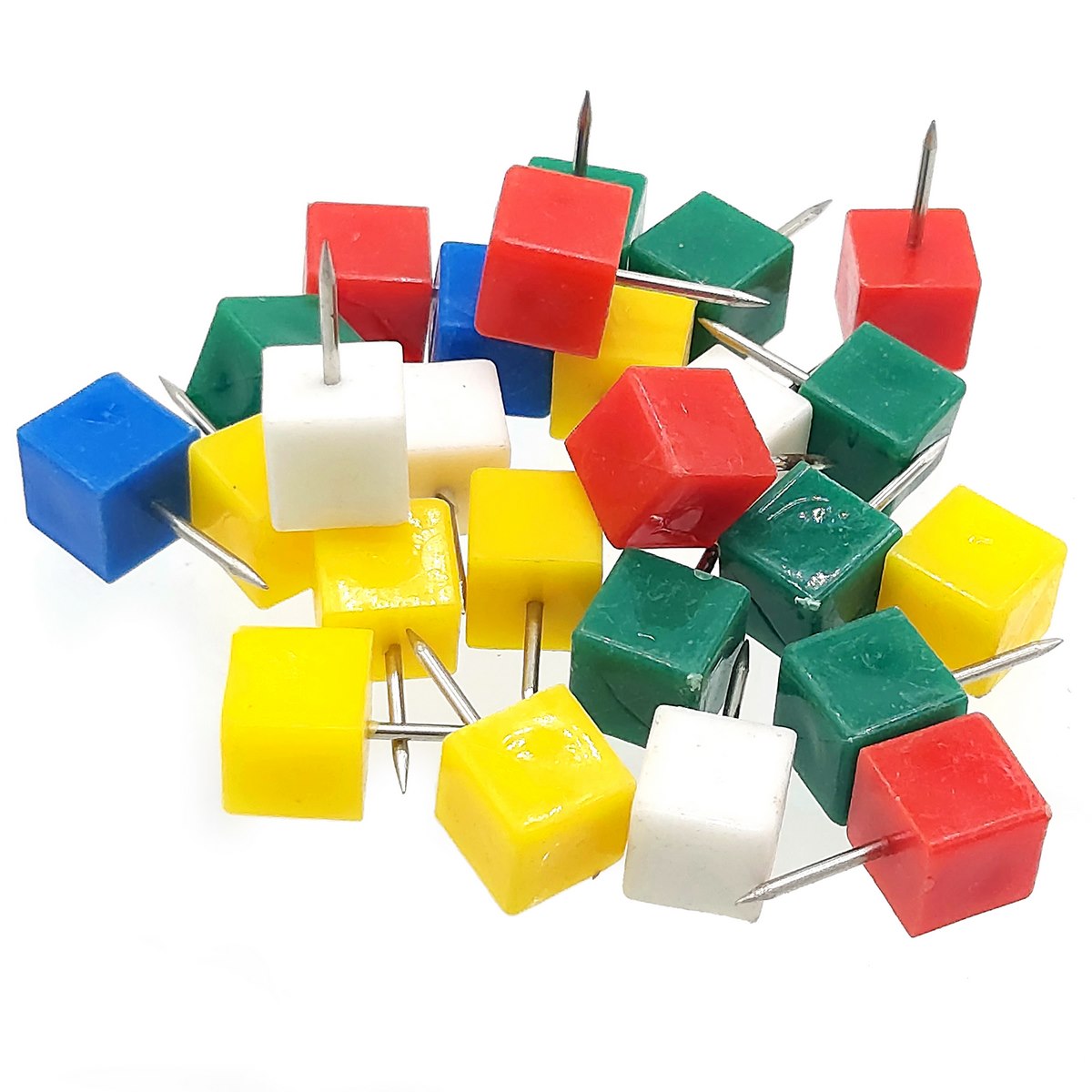 Gift To Love | Colour Soft Board Push Pin Square Shape | Pcs : 25 Pcs | Code : CSBP00