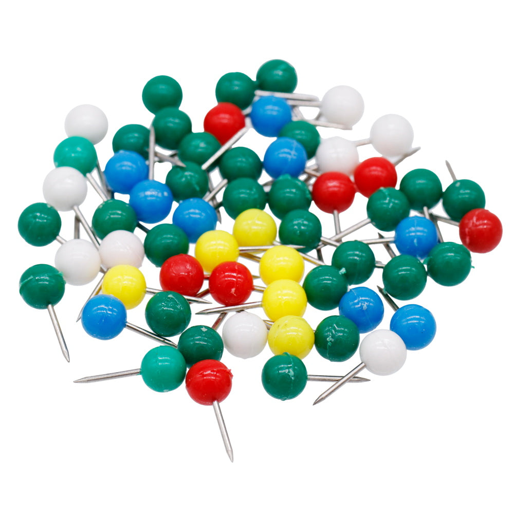 Gift To Love | Colour Soft Board Push Pin Round Shape | Pcs : 65 To 70 Pcs | Code : CSBP06