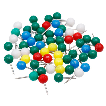 Gift To Love | Colour Soft Board Push Pin Round Shape | Pcs : 65 To 70 Pcs | Code : CSBP06