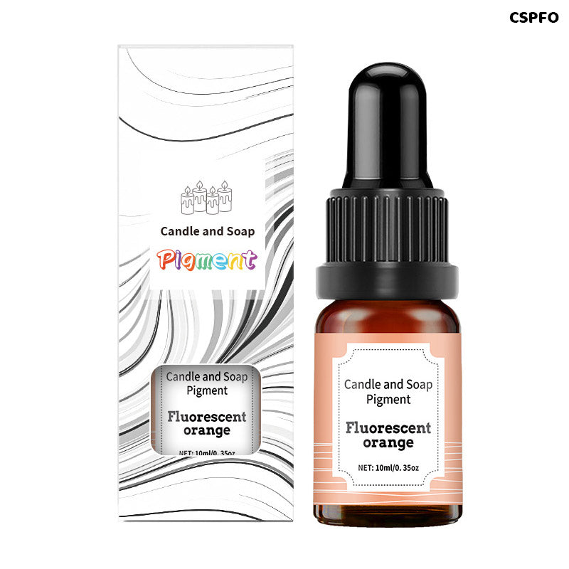 Gift To Love | Candle N Soap Pigment | Color : Fluorescent Orange | Size : 10 Ml | Code : CSPFO