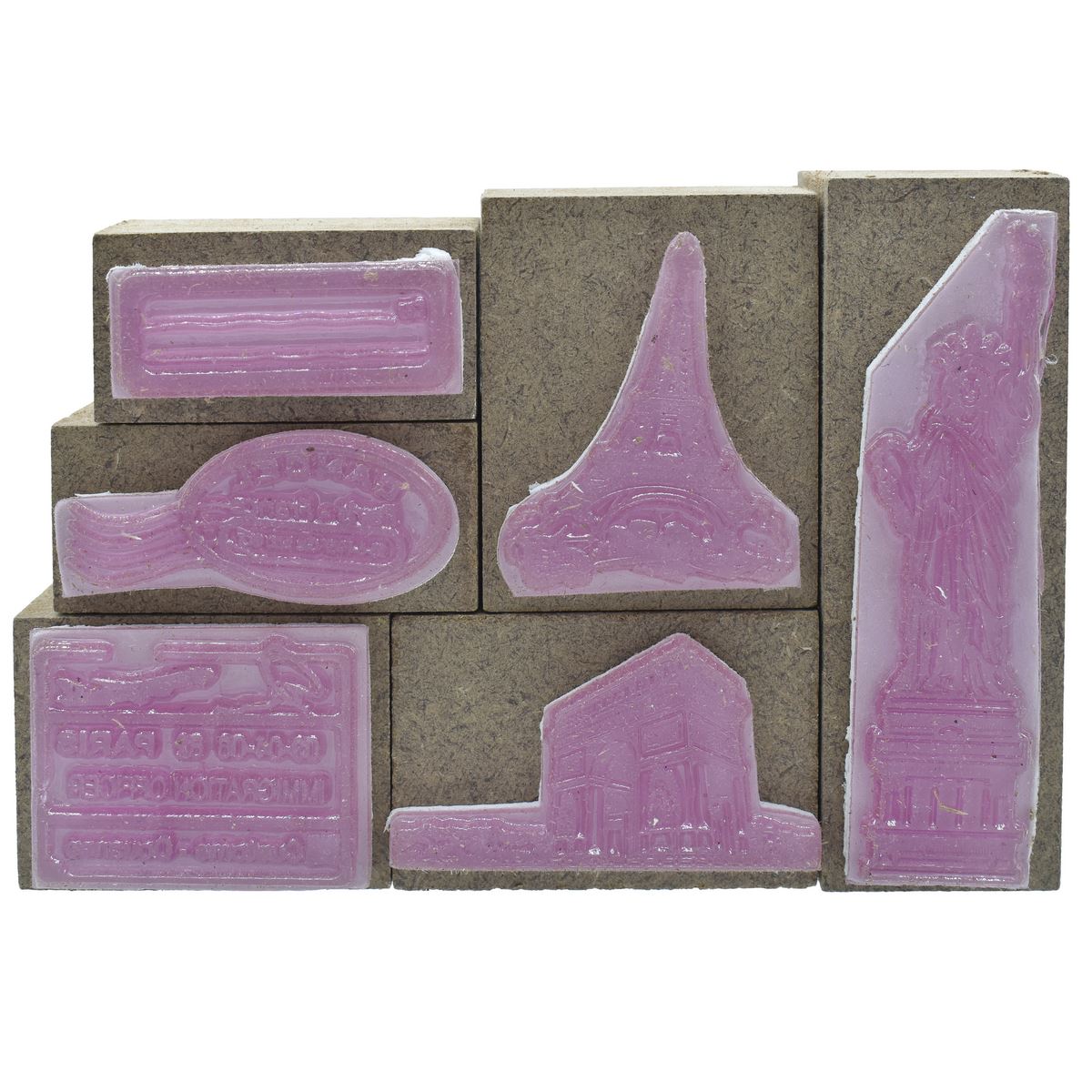 Gift To Love | Craft Stamp Set Wonder Of World | Pcs : 6 Pcs Set | Code : CSSC03