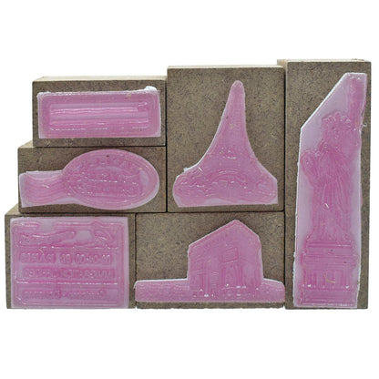 Gift To Love | Craft Stamp Set Wonder Of World | Pcs : 6 Pcs Set | Code : CSSC03