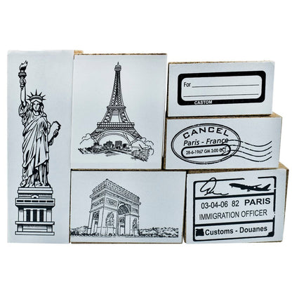 Gift To Love | Craft Stamp Set Wonder Of World | Pcs : 6 Pcs Set | Code : CSSC03