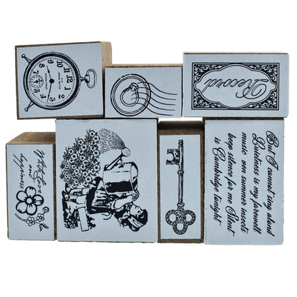 Gift To Love | Craft Stamp Set Clock Key | Pcs : 7 Pcs Set | Code : CSSC05