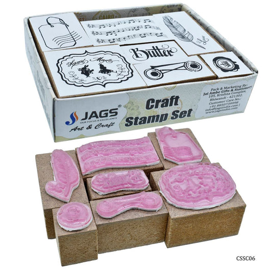 Gift To Love | Craft Stamp Set Music Feather | Pcs : 7 Pcs Set | Code : CSSC06