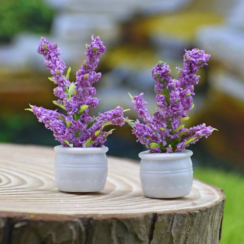 Gift To Love | Artificial Miniature Tree Flower Pot 2 Pcs | Code : CT011-B