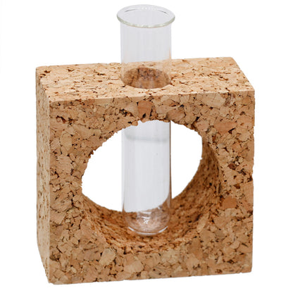 Gift To Love | Cork Test Tube Planter Square | Code : CTTP00
