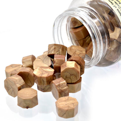 Gift To Love | Craft Wax Seals Beads | Color : Metallic Bronze | Size : 25 Gsm | Code : CWB204