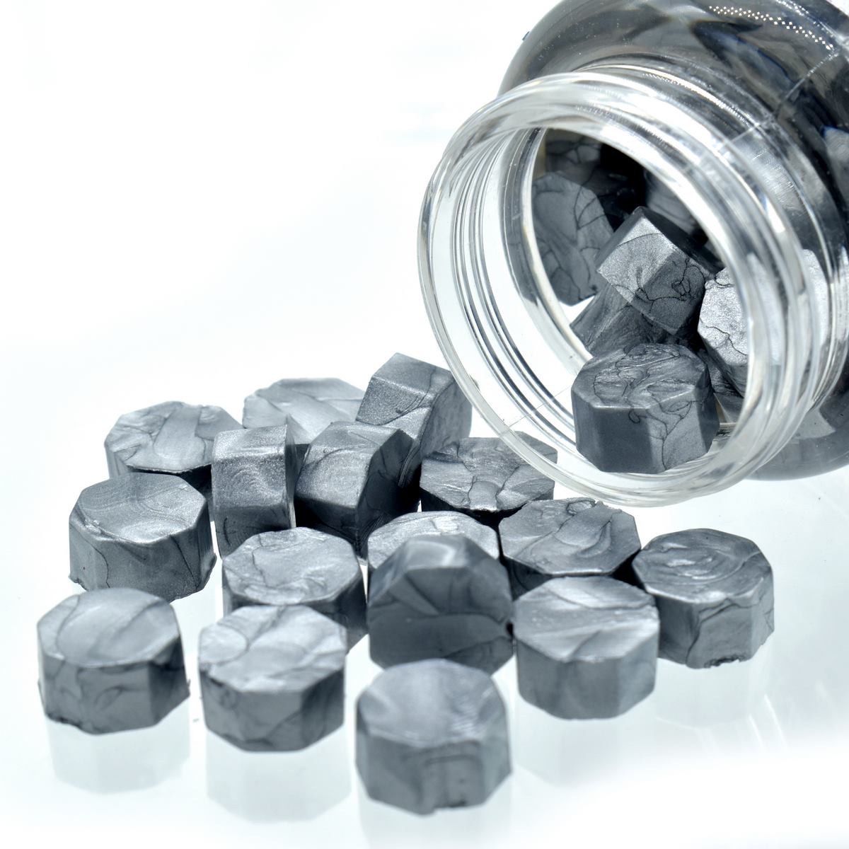 Gift To Love | Craft Wax Seal Beads | Color : Metallic Silver | Size : 25 Gsm | Code : CWB208