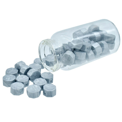 Gift To Love | Craft Wax Glass Bottle | Color : Silver | Code : CWGB03