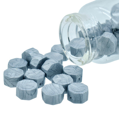 Gift To Love | Craft Wax Glass Bottle | Color : Silver | Code : CWGB03
