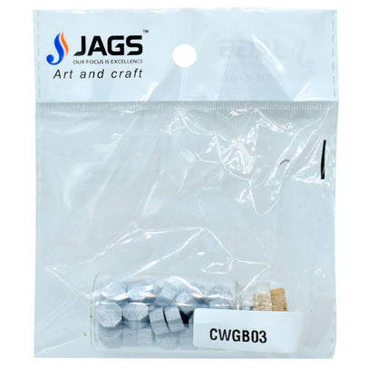 Gift To Love | Craft Wax Glass Bottle | Color : Silver | Code : CWGB03