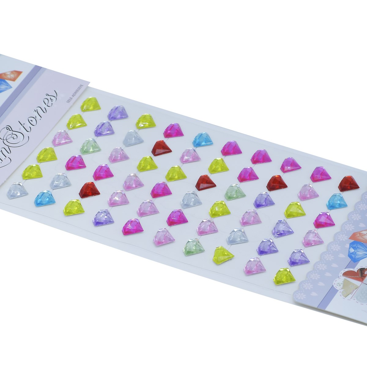 Gift To Love | Round Diamond Gem Stones Sticker | Color : Multicolour | Code : CXM-015-B