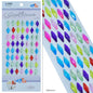 Gift To Love | Rhombus Gem Stones Sticker | Color : Multicolour | Code : CXM-015-F