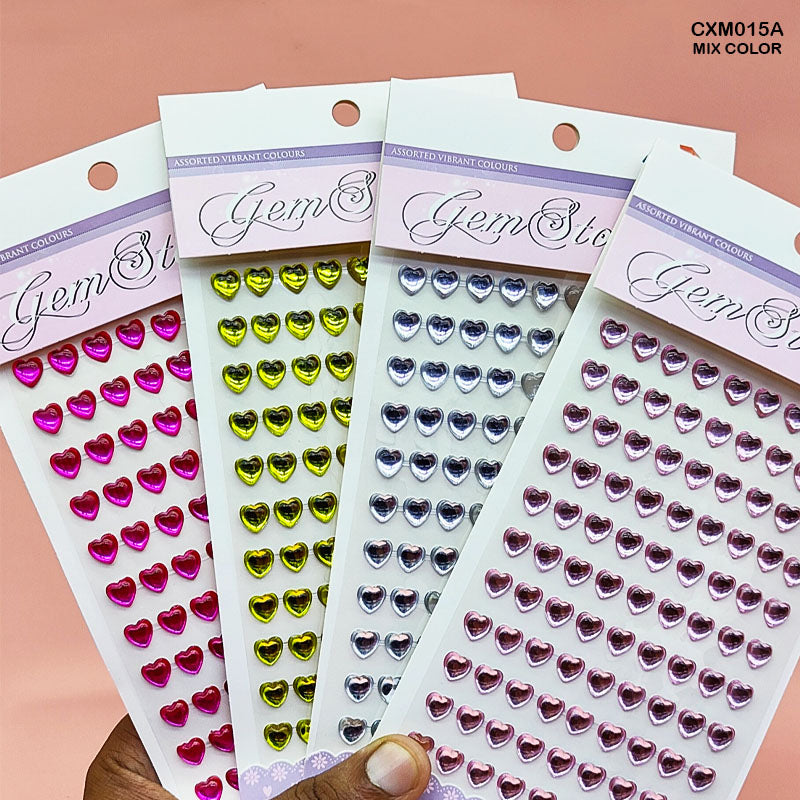 Gift To Love | Gem Stones Heart Sticker | Code : CXM015A