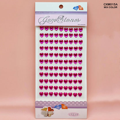 Gift To Love | Gem Stones Heart Sticker | Code : CXM015A