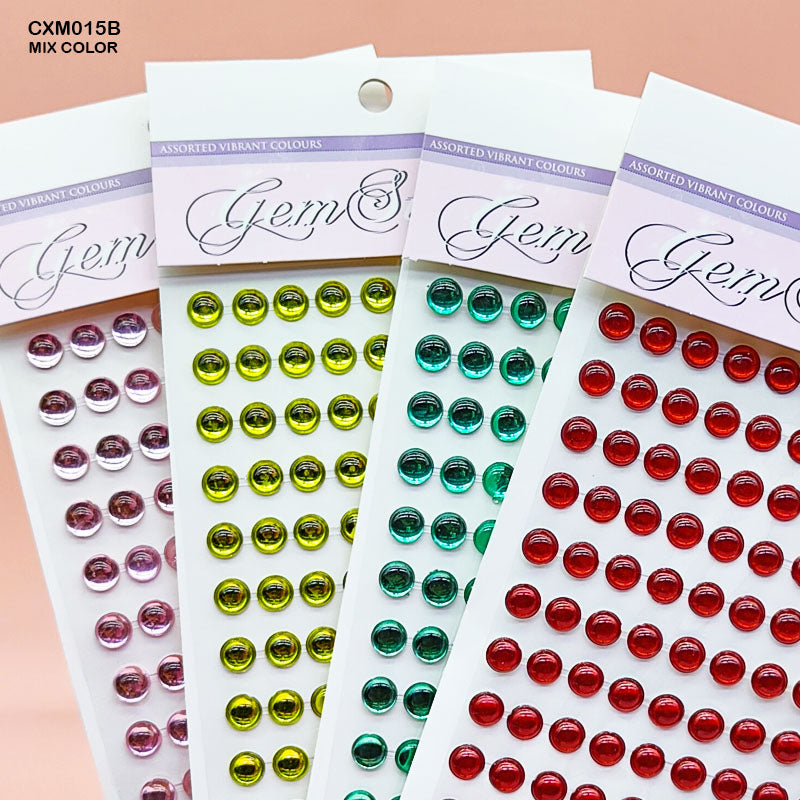 Gift To Love | Gem Stones Round Sticker | Code : CXM015B